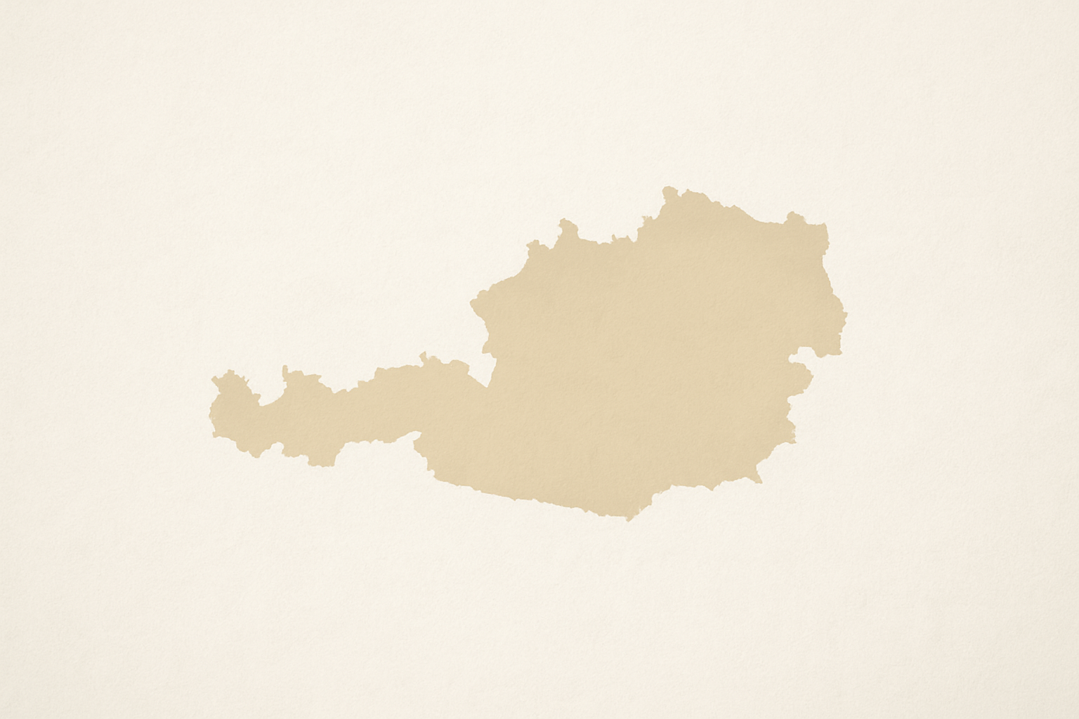 Kartenausschnitt Österreich.