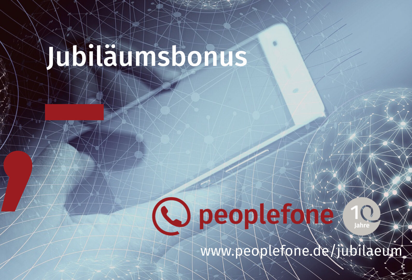 Banner für Jubiläumsbonus.