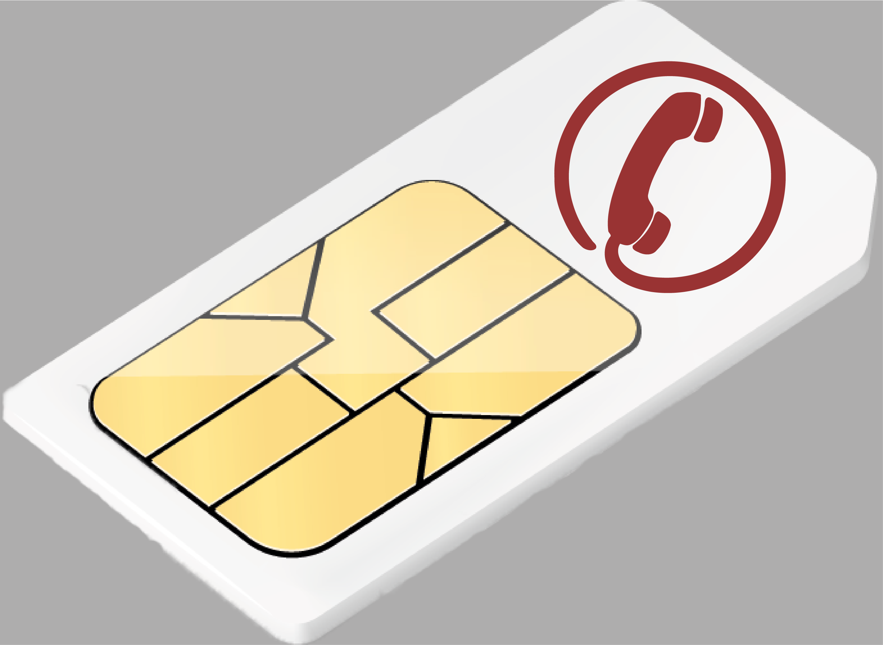 SIM-Karte mit peoplefone Logo.